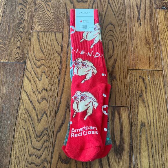 NWT Friends Thanksgiving Socks Holiday 2 PAIR Turkey Central Perk Giving - Picture 1 of 11
